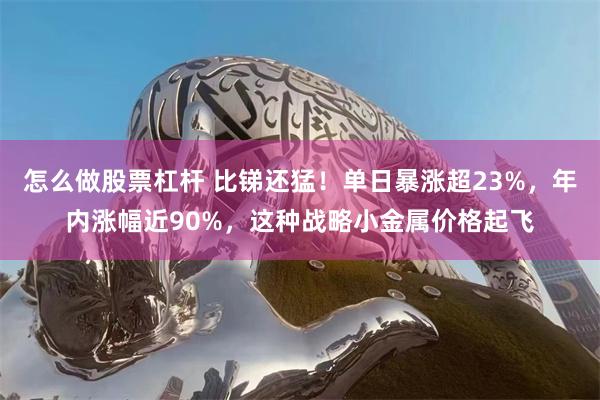 怎么做股票杠杆 比锑还猛！单日暴涨超23%，年内涨幅近90%